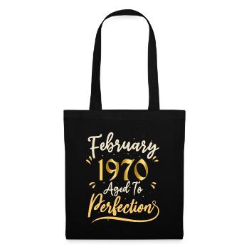 February 1970 February aged to perfection 1970 - Tote Bag - black - Front
