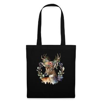 Chevreuil - Sac en tissu - noir - Devant