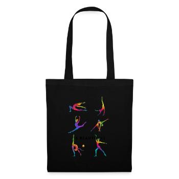 Cheerleader Tumbling Acrobat Cartwheel Maman - Sac en tissu - noir - Devant
