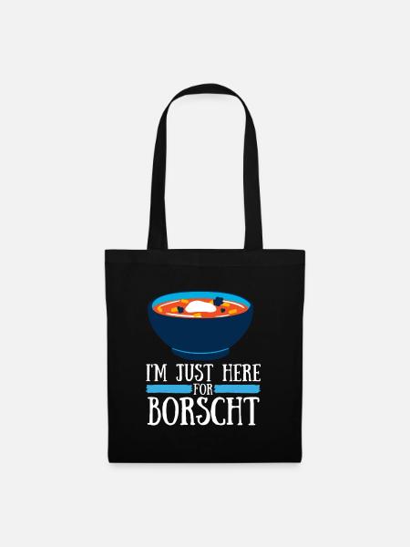 Borschtsch Beetroot Ukrainian Borscht - Stoffbeutel - Schwarz