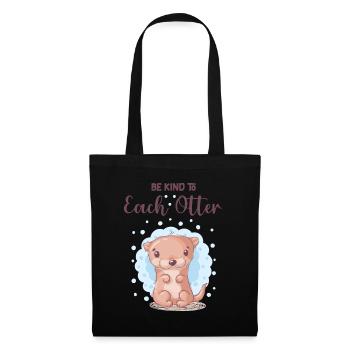 Be nice to every otter - Tote Bag - black - Front