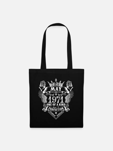 Mai 1971 Geburtstag Mai 1971 Mai - Stoffbeutel - Schwarz