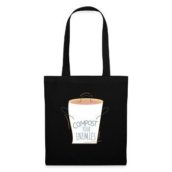 Compost Your Enemies - Tote Bag - black - Front