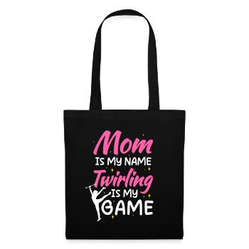 Twirling Mama Rod Turning Majorette Baton - Tote Bag - black - Front