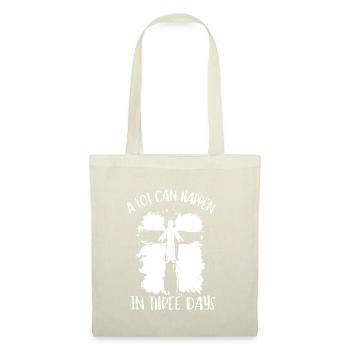 Beaucoup de choses peuvent arriver en 3 jours, Hallelujah Pâques - Sac en tissu - nature - Devant