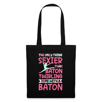 Twirling Rod Twisting Sexy Majorette - Tote Bag - black - Front