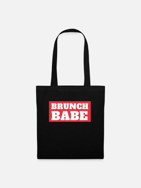 Babes Who Brunch Squat - Stoffbeutel - Schwarz