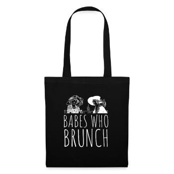 Babes Who Brunch Squat - Stoffbeutel - Schwarz - Vorne