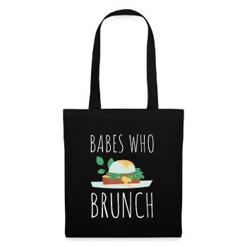 Babes Who Brunch Squat - Stoffbeutel - Schwarz - Vorne