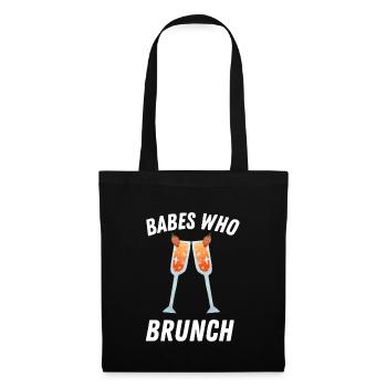 Babes Who Brunch Squat - Stoffbeutel - Schwarz - Vorne