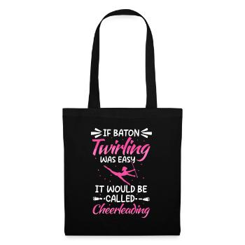Twirling Baton Majorette Rod Turning - Tote Bag - black - Front