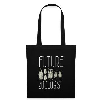 Future Zoologist Birthday Wildlife - Sac en tissu - noir - Devant