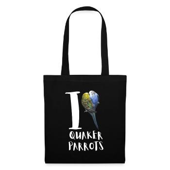 Blue Quaker Parrot Mom - Tote Bag - black - Front