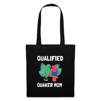 Blue Quaker Parrot Mom - Tote Bag - black - Front