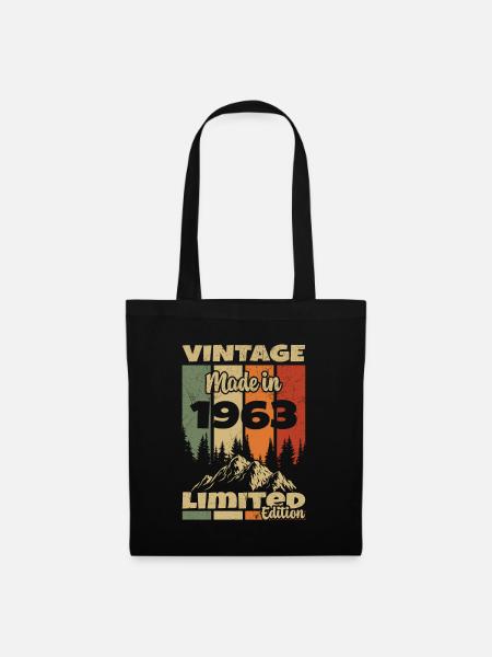 1963 Vintage 1963 Birthday Gift - Tote Bag - black