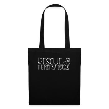 Save the abused cat rescue - Tote Bag - black - Front