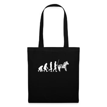 Sverige Sweden Swedish Dala Horse Dalecarlian - Stoffbeutel - Schwarz - Vorne