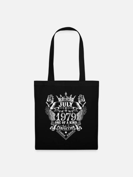 Juillet 1979 anniversaire Juillet 1979 Juillet - Sac en tissu - noir