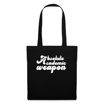 Studenten Absolute Academic Weapon - Stoffbeutel - Schwarz - Vorne
