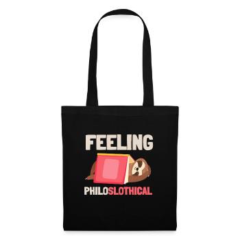 Philosophical Debate Feeling Philoslothical - Tote Bag - black - Front