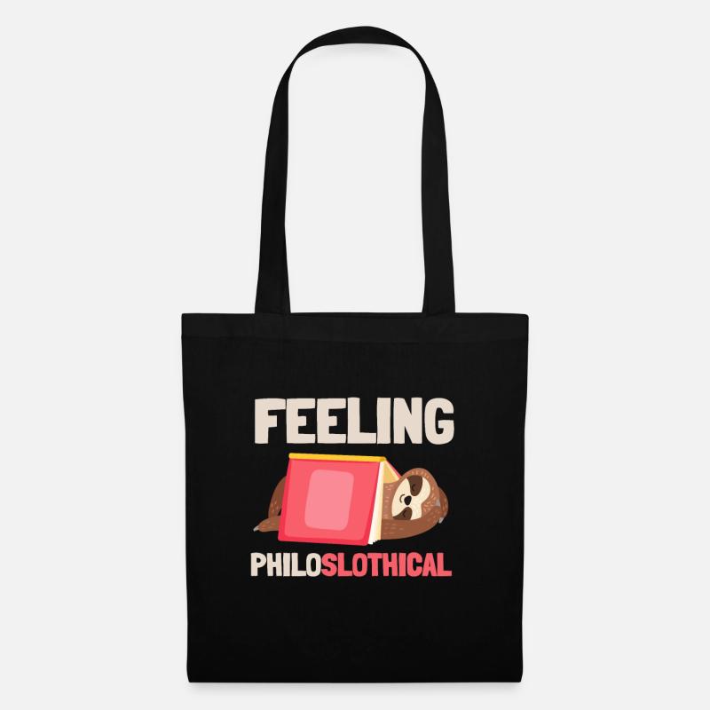 Philosophical Debate Feeling Philoslothical - Stoffbeutel - Schwarz