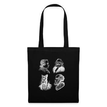Débat philosophique Sentiment philoslothique - Sac en tissu - noir - Devant