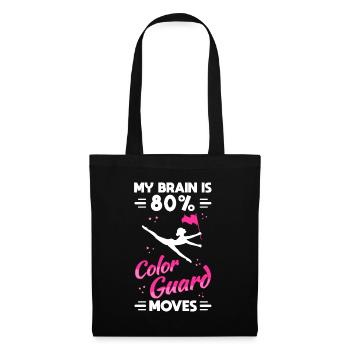 Garde de couleur Gymnastique Danse Drôle - Sac en tissu - noir - Devant