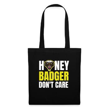 Honey Badger Don't Care - Stoffbeutel - Schwarz - Vorne
