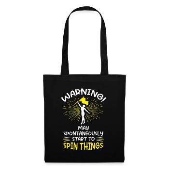 Color Guard Gymnastics Flag Rotate - Sac en tissu - noir - Devant