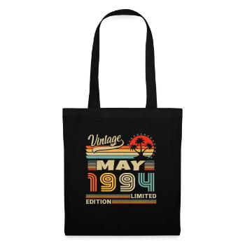 May 1994 Vintage Born in May 1994 Anniversary - Tote Bag - black - Front