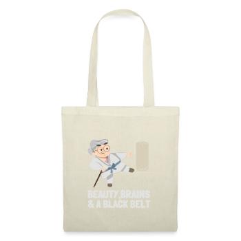 Beauty Brains And A Black Belt - Tote Bag - nature - Front