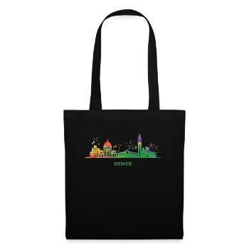 Paysage urbain vénitien Venise - Sac en tissu - noir - Devant