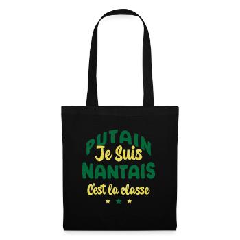 Je suis nantais c'est la classe - Sac en tissu - noir - Devant