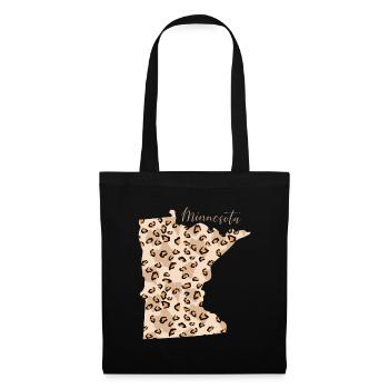 Minnesota Leopard Staat Minnesota - Stoffbeutel - Schwarz - Vorne