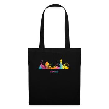 Paysage urbain vénitien Venise - Sac en tissu - noir - Devant
