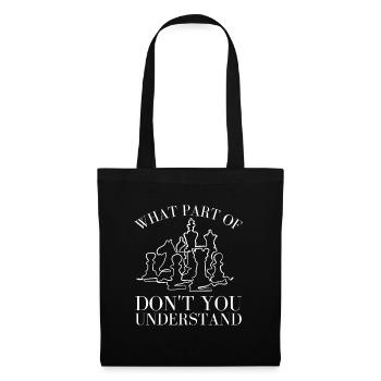 Chess Master Chess Club & 3 Way Chess Game - Tote Bag - black - Front