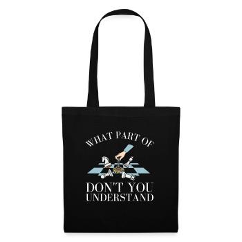 Chess Master Chess Club & 3 Way Chess Game - Tote Bag - black - Front