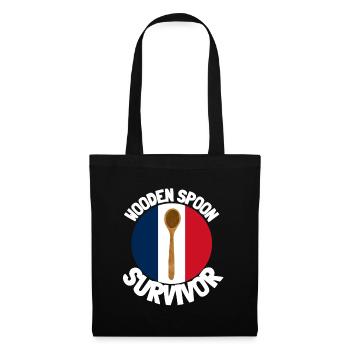 J’ai survécu à la cuillère de bois - Parenting - Sac en tissu - noir - Devant