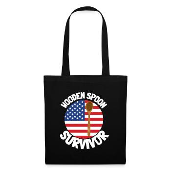 J’ai survécu à la cuillère de bois - Parenting - Sac en tissu - noir - Devant