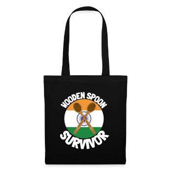 J’ai survécu à la cuillère de bois - Parenting - Sac en tissu - noir - Devant