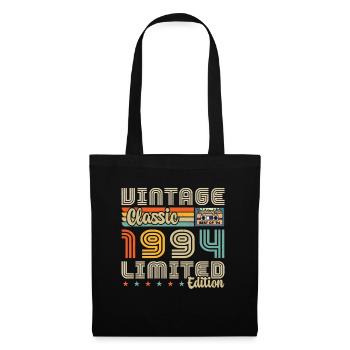 1994 Jahrgang Jahrgang 1994 Geburtstagsgeschenk - Stoffbeutel - Schwarz - Vorne