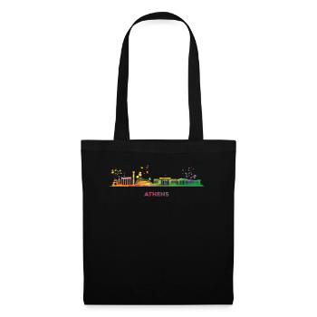 Athènes skyline d’Athènes - Sac en tissu - noir - Devant