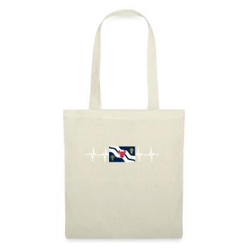 United Kingdom Oxfordshire Flag - Stoffbeutel - Natur - Vorne