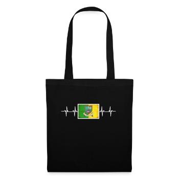 Drapeau irlandais irlandais Meath - Sac en tissu - noir - Devant