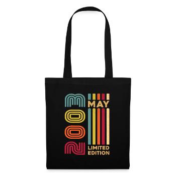 Mai 2003 Anniversaire Mai 2003 Rétro Vintage - Sac en tissu - noir - Devant