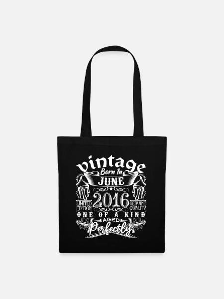 2016 Juni 2016 Jubiläum Juni 2016 Juni - Stoffbeutel - Schwarz