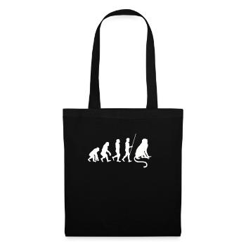 J’aime vraiment les singes ok? - Sac en tissu - noir - Devant