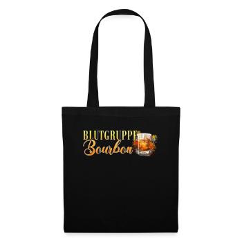 Blutgruppe Bourbon Cocktail Barkeeper - Stoffbeutel - Schwarz - Vorne