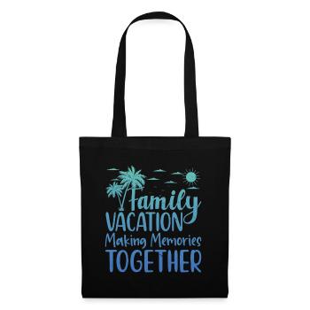 Vacances d’été en famille Créer des souvenirs - Sac en tissu - noir - Devant