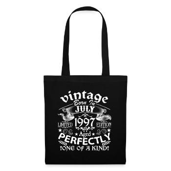 Juillet 1997 | anniversaire 1997 Vintage Juillet - Sac en tissu - noir - Devant